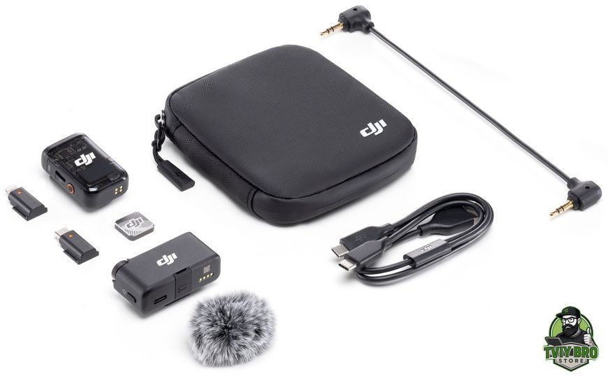 Мікрофонна радіосистема для камери, для смартфона DJI Mic 2 Basic (1 TX + 1 RX) CP.RN.00000327.01 (6941565971371) BRO-CA-MIC2-BASIC фото