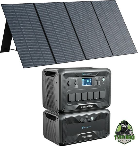 Комплект зарядної станції BLUETTI AC300 + battery module B300K BRO-BLT-AC300-B300K фото