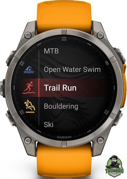Garmin Fenix 8 51mm AMOLED Sapphire Titanium Spark Orange/Graphite (010-02905-10/11/53) BRO-SW-GRM-FNX8-51-SAP-ORA/GRY фото