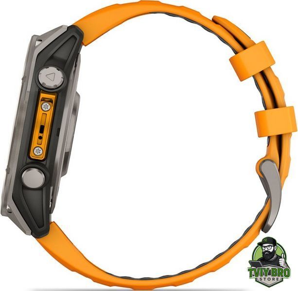 Garmin Fenix 8 51mm AMOLED Sapphire Titanium Spark Orange/Graphite (010-02905-10/11/53) BRO-SW-GRM-FNX8-51-SAP-ORA/GRY фото